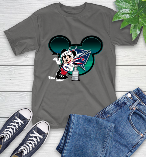 NHL Columbus Blue Jackets Stanley Cup Mickey Mouse Disney Hockey T Shirt T-Shirt 9