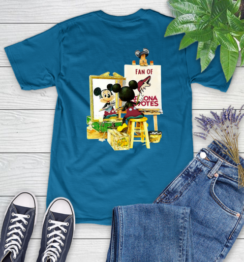 NHL Hockey Arizona Coyotes Mickey Drawing Shirt - Image 90