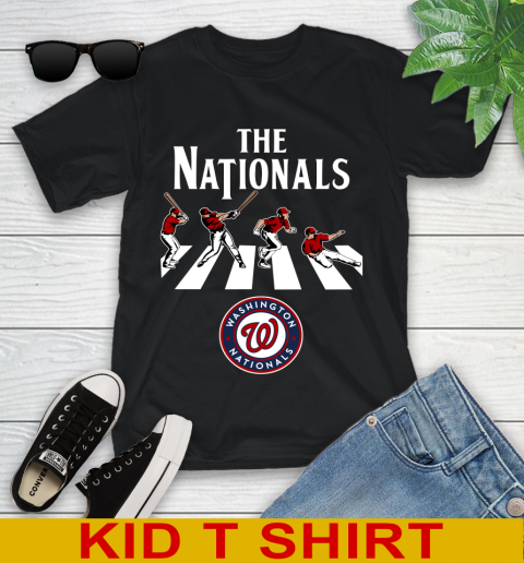 MLB Baseball Washington Nationals The Beatles Rock Band Shirt Youth T-Shirt
