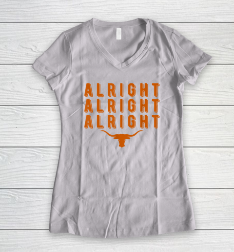 Alright, Alright, Alright Texas Shirt Texas Pride State USA Women's V-Neck T-Shirt