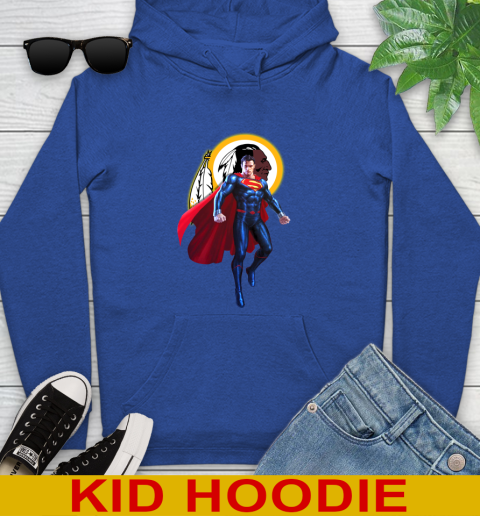 NFL Superman DC Sports Football Washington Redskins Youth Hoodie 10