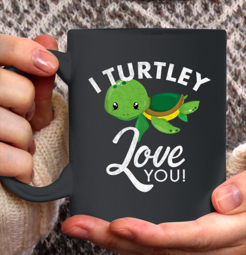 Cute Valentines Turtle I Turtley Love You Valentine Gift Ceramic Mug 11oz