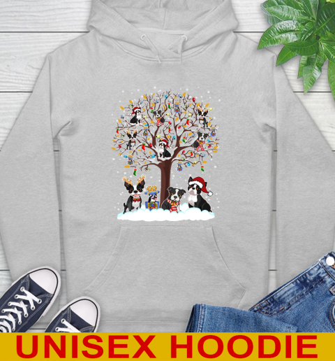 Boston terrier dog pet lover light christmas tree shirt 18