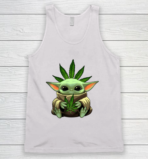 Baby Yoda Hug Marijuana Canabis Tank Top 2