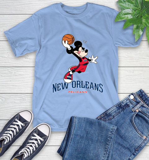 NBA Basketball New Orleans Pelicans Cheerful Mickey Mouse Shirt T-Shirt 12