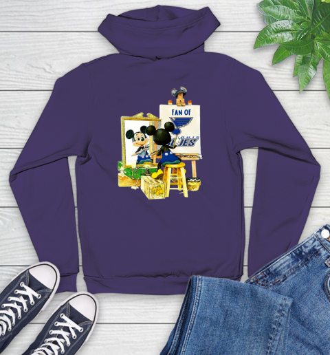 NHL Hockey St.Louis Blues Mickey Drawing Shirt 127