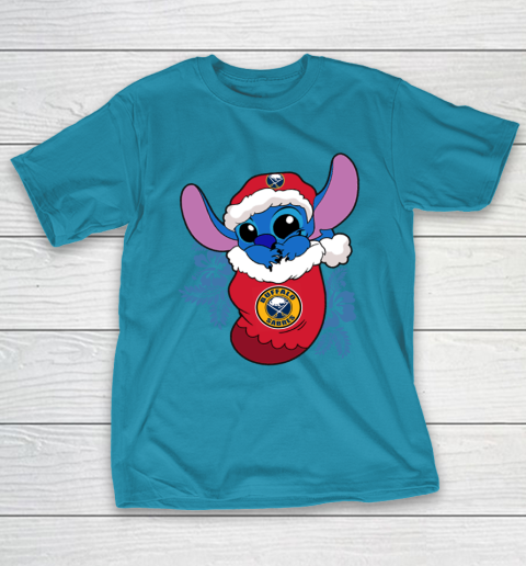 Buffalo Sabres Christmas Stitch In The Sock Funny Disney NHL T-Shirt 8