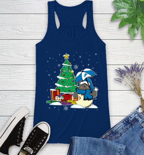 Detroit Lions NFL Football Cute Tonari No Totoro Christmas Sports Racerback Tank 8
