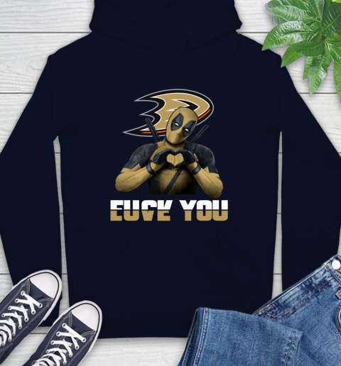 NHL Deadpool Love You Fuck You Hockey Sports Hoodie 3