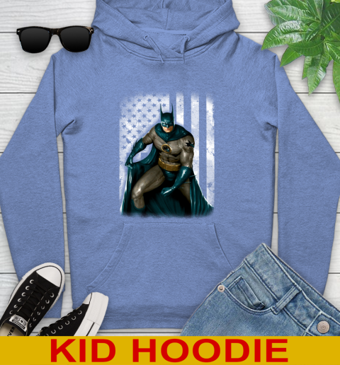 San Jose Sharks NHL Hockey Batman DC American Flag Shirt Youth Hoodie 12