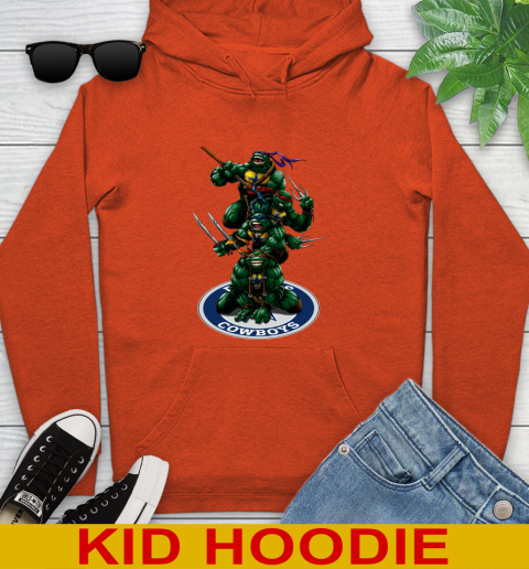 NFL Football Dallas Cowboys Teenage Mutant Ninja Turtles Shirt Youth Hoodie 5