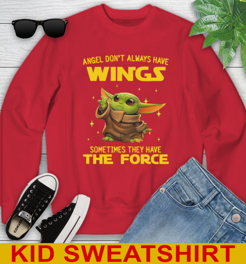 Baby Yoda Angel Don't Always Have Wings They Have The Force Shirt 115