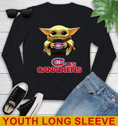 NHL Hockey Montreal Canadiens Star Wars Baby Yoda Shirt 123