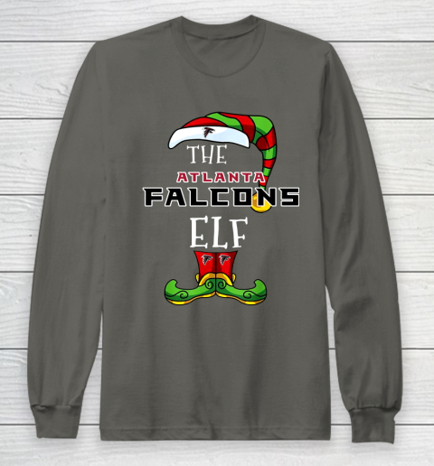 Atlanta Falcons Christmas ELF Funny NFL Long Sleeve T-Shirt 6 Atlanta Falcons Christmas ELF Funny NFL Long Sleeve T-Shirt - Image 6