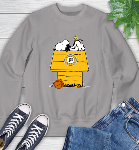 Indiana Pacers NBA Basketball Snoopy Woodstock The Peanuts Movie Sweatshirt 5