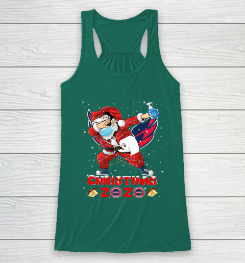 Washington Capitals Funny Santa Claus Dabbing Christmas 2020 NHL Racerback Tank 5