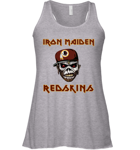 NFL Washington Redskins Iron Maiden Rock Band Music Football Sports uWvRyMvy2lr flowy tank 32 95 151514 front athletic heather