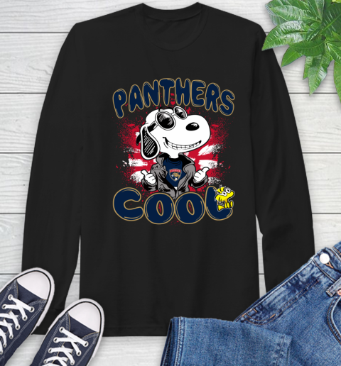 NHL Hockey Florida Panthers Cool Snoopy Shirt Long Sleeve T-Shirt