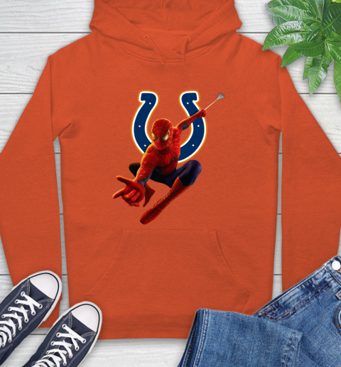 NFL Spider Man Avengers Endgame Football Indianapolis Colts Hoodie 5