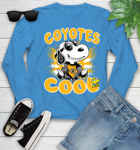 NHL Hockey Boston Bruins Cool Snoopy Shirt Youth Long Sleeve 7