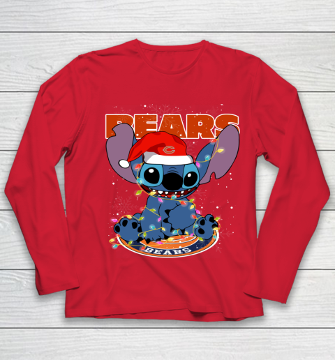 Chicago Bears NFL Football noel stitch Christmas Youth Long Sleeve 7