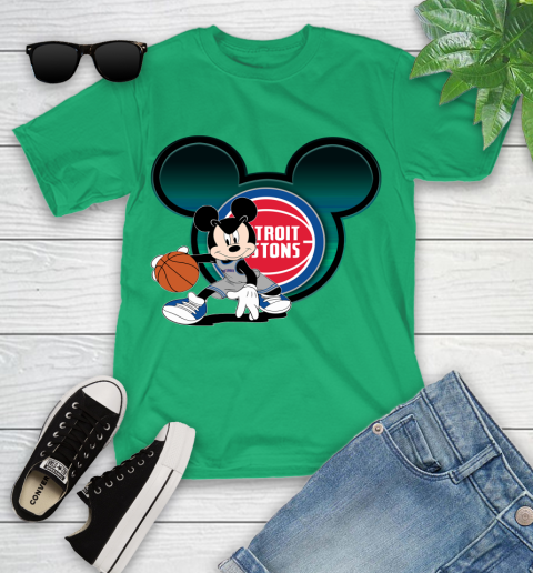 NBA Detroit Pistons Mickey Mouse Disney Basketball Youth T-Shirt 6