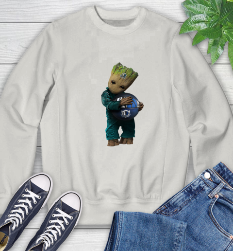 NBA Groot Guardians Of The Galaxy Basketball Sports Dallas Mavericks Sweatshirt 12