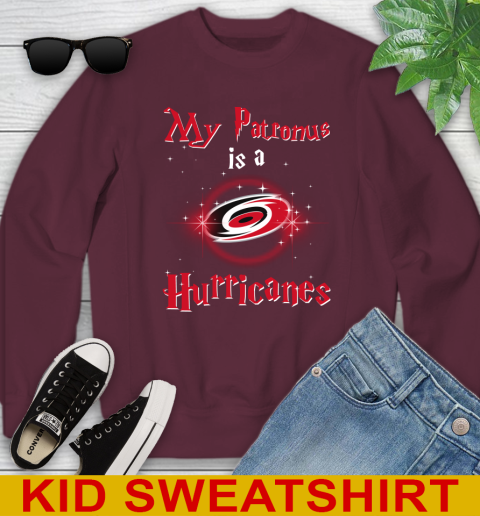 NHL Hockey Harry Potter My Patronus Is A Carolina Hurricanes Youth Sweatshirt 4
