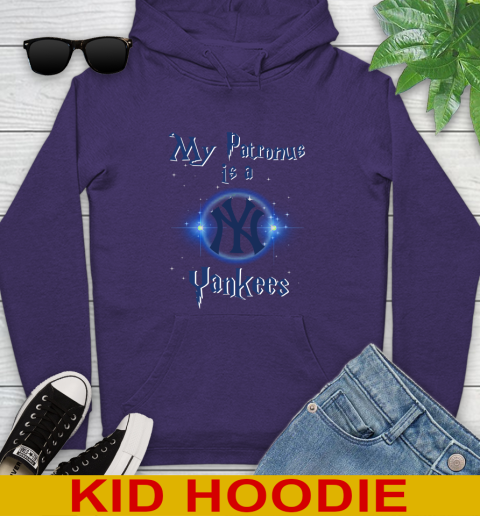 MLB Baseball Harry Potter My Patronus Is A New York Yankees Youth Hoodie 5
