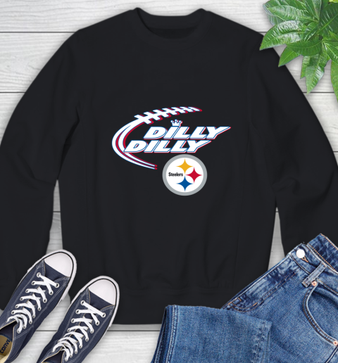 NFL Pittsburgh Steelers Dilly Dilly Football Sports Sweatshirt 2