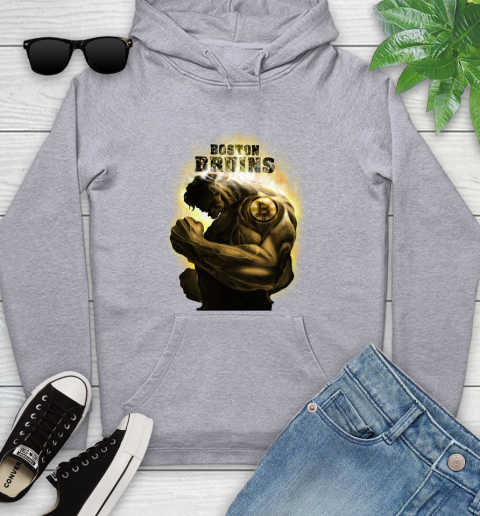 Boston Bruins NHL Hockey Hulk Marvel Avengers Sports Youth Hoodie 7 Boston Bruins NHL Hockey Hulk Marvel Avengers Sports Youth Hoodie - Image 7