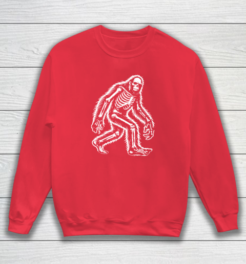 Funny Bigfoot Sasquatch Halloween Skeleton Sweatshirt 6