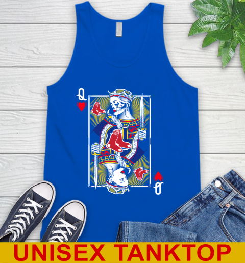 MLB Baseball Boston Red Sox The Queen Of Hearts Card Shirt Tank Top 4