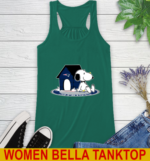 NFL Football New England Patriots Snoopy The Peanuts Movie Shirt Racerback Tank 7