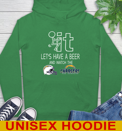 Los Angeles Chargers Football NFL Let's Have A Beer And Watch Your Team Sports Hoodie 8