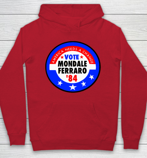 Walter Mondale and Geraldine Ferraro Campaign Button Hoodie 7