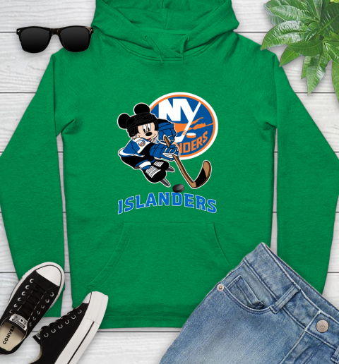 NHL New York Islanders Mickey Mouse Disney Hockey T Shirt Youth Hoodie 7