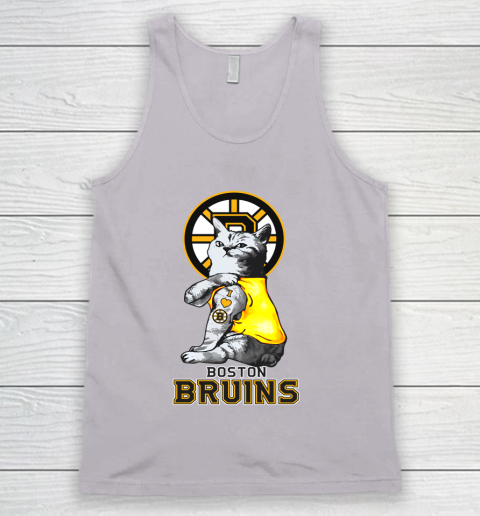 NHL My Cat Loves Boston Bruins Hockey Tank Top 3