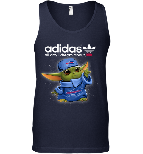 Baby Yoda Adidas All Day I Dream About  Bills x1js baby yoda adidas all day i dream aboutbills unisex tank 17 front navy