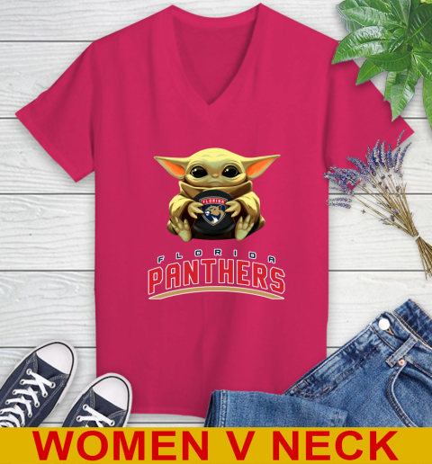 NHL Hockey Florida Panthers Star Wars Baby Yoda Shirt 86