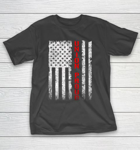 Union Proud American Flag Distressed T-Shirt