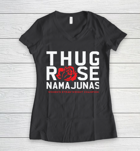 Thug Rose Namajunas Classic Women's V-Neck T-Shirt 6