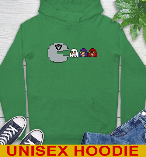 Oakland Raiders NFL Football Pac Man Champion Hoodie 9 Oakland Raiders NFL Football Pac Man Champion Hoodie - Image 9