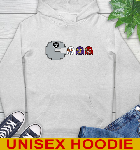 Oakland Raiders NFL Football Pac Man Champion Hoodie