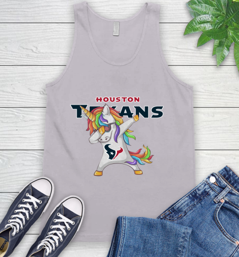 Houston Texans NFL Football Funny Unicorn Dabbing Sports Tank Top 4