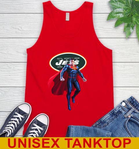 NFL Superman DC Sports Football New York Jets Tank Top 6