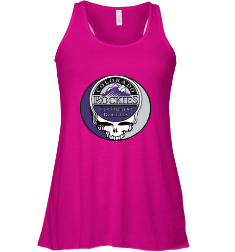 Colorado Rockies The Grateful Dead Baseball MLB Mashup Racerback Tank