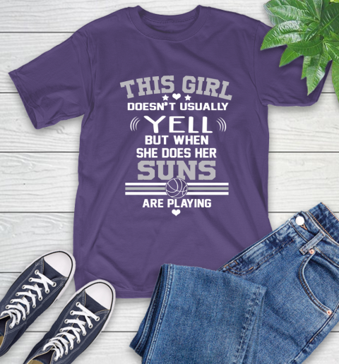 Phoenix Suns NBA Basketball I Yell When My Team Is Playing T-Shirt 5