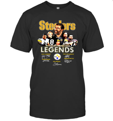 Steelers Pittsburgh Steelers Legends Signatures T Shirt T-Shirt