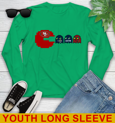 San Francisco 49ers NFL Football Pac Man Champion Youth Long Sleeve 7
